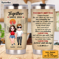 Personalized Couple The Day I Met You Steel Tumbler 22810 thumb 1