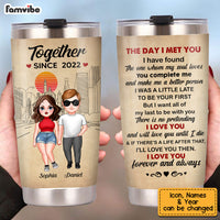 Personalized Couple The Day I Met You Steel Tumbler 22810 thumb 1