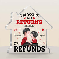 Personalized Couple I'm Yours No Returns Or Refunds Plaque 22814 thumb 1