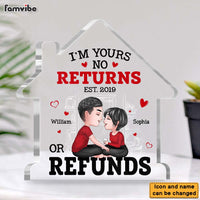Personalized Couple I'm Yours No Returns Or Refunds Plaque 22814 thumb 1