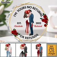 Personalized Couple I'm Yours No Returns Or Refunds Plaque 22816 thumb 1