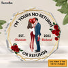 Personalized Couple I'm Yours No Returns Or Refunds Plaque 22816 1