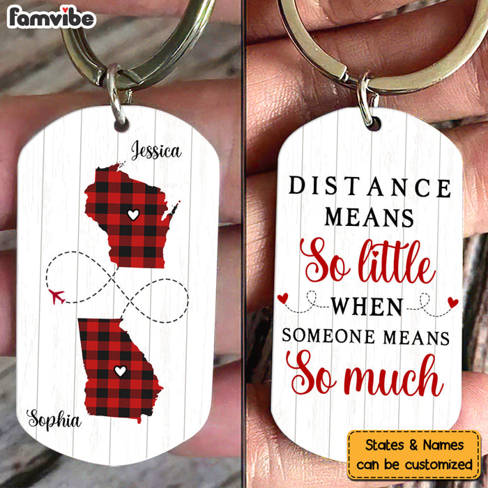 Personalized Gift For Long Distance Relationship Aluminum Keychain 22821 1