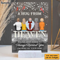 Personalized A Hug From Heaven Memorial Cardinals Acrylic Plaque 22828 thumb 1