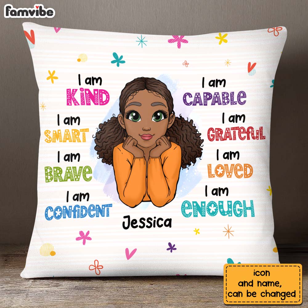 Personalized Gift For Granddaughter I Am Kind Pillow 22830 Primary Mockup