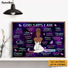 Personalized Daughter God Says I Am Bible Verses Poster 22831 1