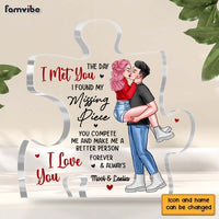 Personalized Couple You Are My Missing Piece Plaque 22834 thumb 1