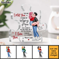 Personalized Couple You Are My Missing Piece Plaque 22834 thumb 1