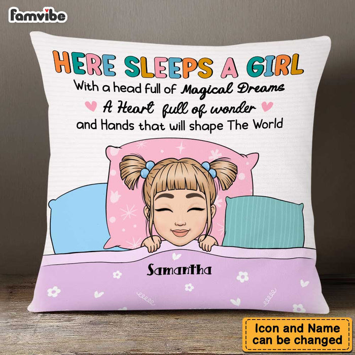 Personalized Granddaughter Here Sleeps A Girl Pillow 22840 1