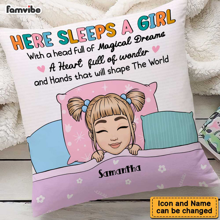 Personalized Granddaughter Here Sleeps A Girl Pillow 22840 1
