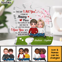 Personalized Couple You're My Missing Piece Plaque 22863 thumb 1