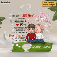 Personalized Couple You're My Missing Piece Plaque 22863 thumb 1