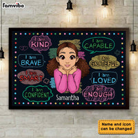 Personalized Gift For Granddaughter I Am Kind Poster 22871 thumb 1