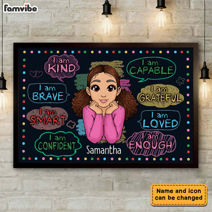 Personalized Gift For Granddaughter I Am Kind Poster 22871 1