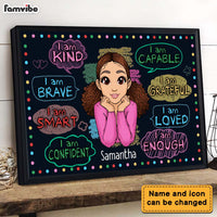 Personalized Gift For Granddaughter I Am Kind Poster 22871 thumb 1