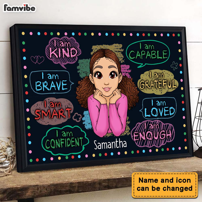 Personalized Gift For Granddaughter I Am Kind Poster 22871 1