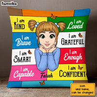 Personalized Granddaughter Affirmations I Am Kind Pillow 22873 thumb 1
