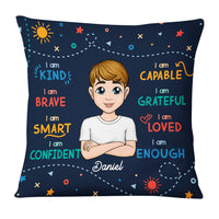 Personalized Grandson Affirmations I Am Kind Blessing Pillow 22874 thumb 1