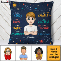 Personalized Grandson Affirmations I Am Kind Blessing Pillow 22874 thumb 1