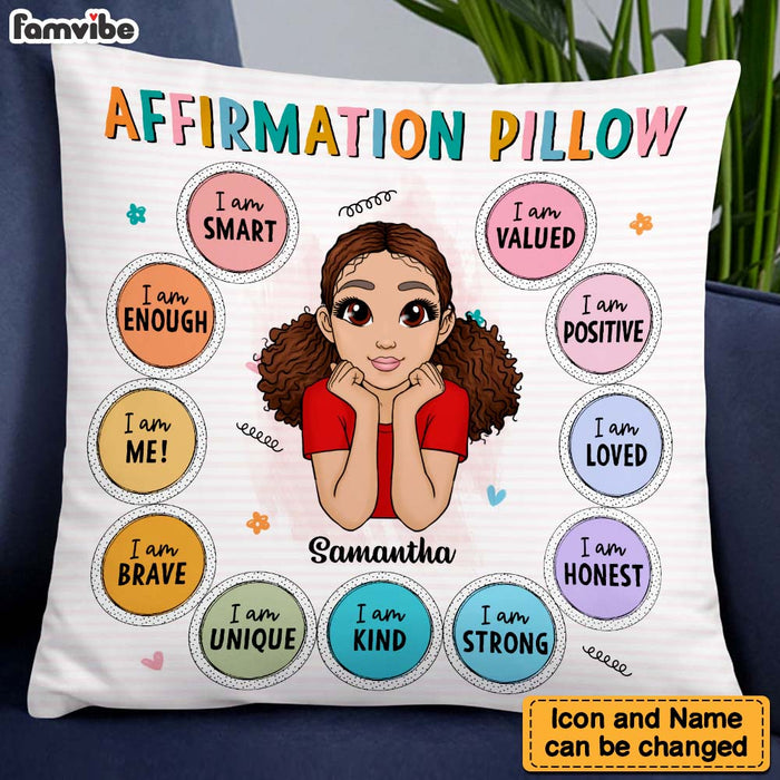 Personalized Gift For Granddaughter Affirmation I Am Kind Pillow 22875 1