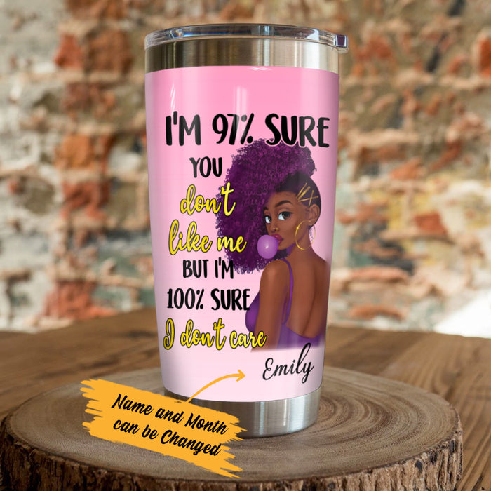 Personalized I Do Not Care BWA Steel Tumbler JL131 29O57 1