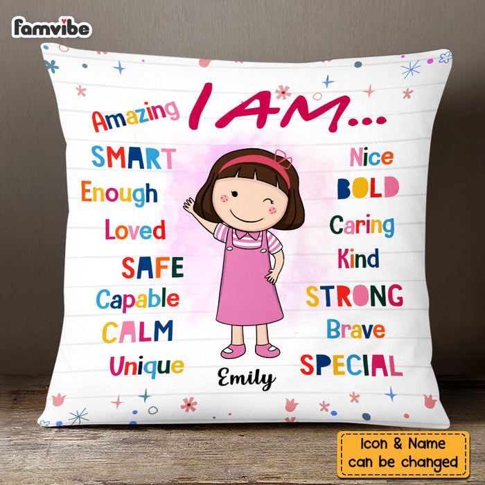 Personalized Gift For Granddaughter I Am Kind Pillow 22880 1