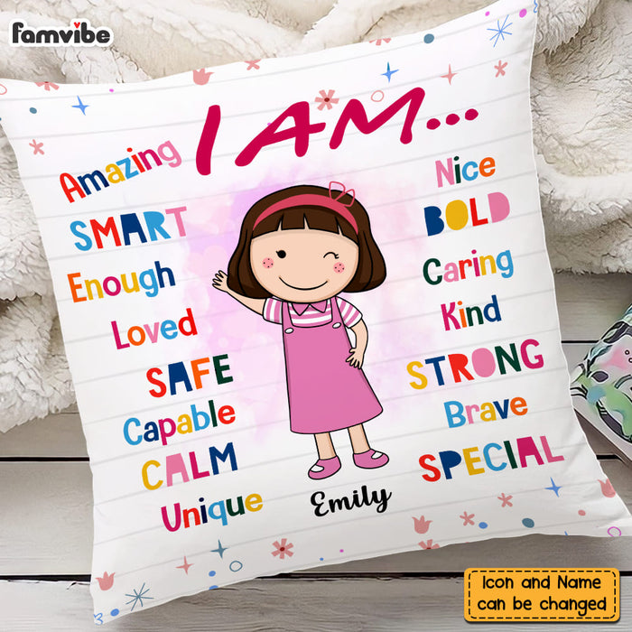 Personalized Gift For Granddaughter I Am Kind Pillow 22880 1