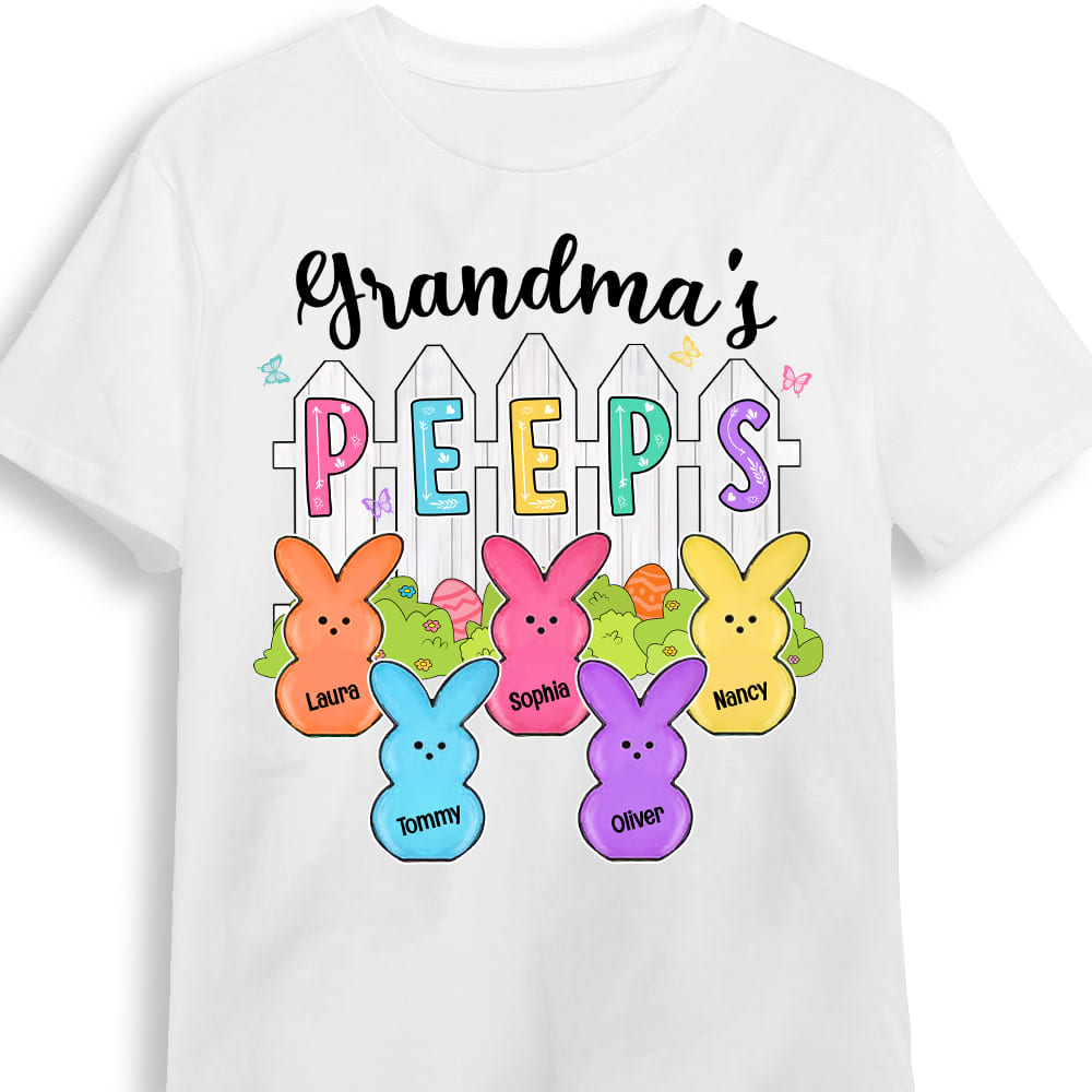 Personalized Grandma Peeps Easter Shirt 22883 Primary Mockup