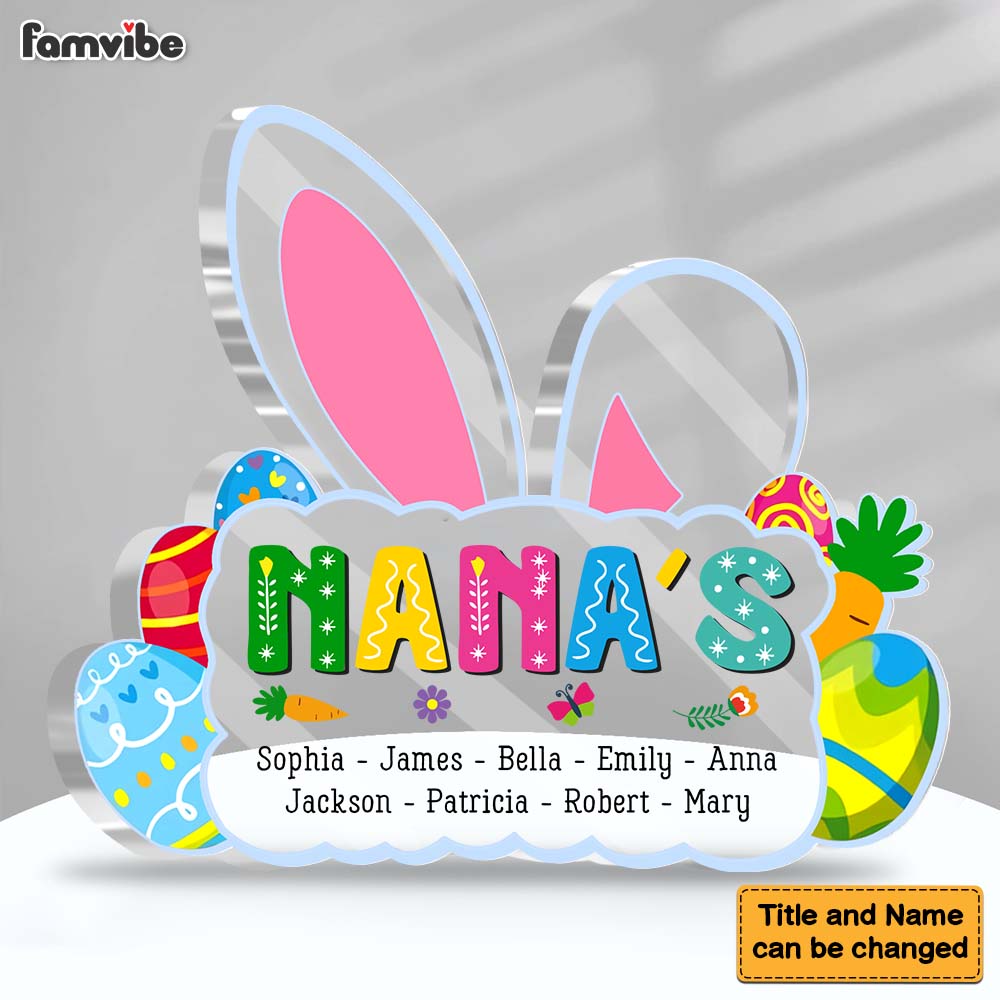 Personalized Mom Easter Bunny Plaque 22884 Primary Mockup