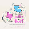 Personalized Friends At Heart Long Distance Acrylic Plaque 22886 1