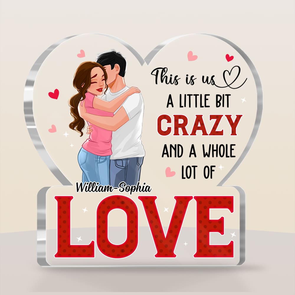 Personalized Gift For Him For Her Couple Whole Lot Of Love Plaque 22891 Primary Mockup