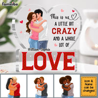 Personalized Gift For Him For Her Couple Whole Lot Of Love Plaque 22891 thumb 1