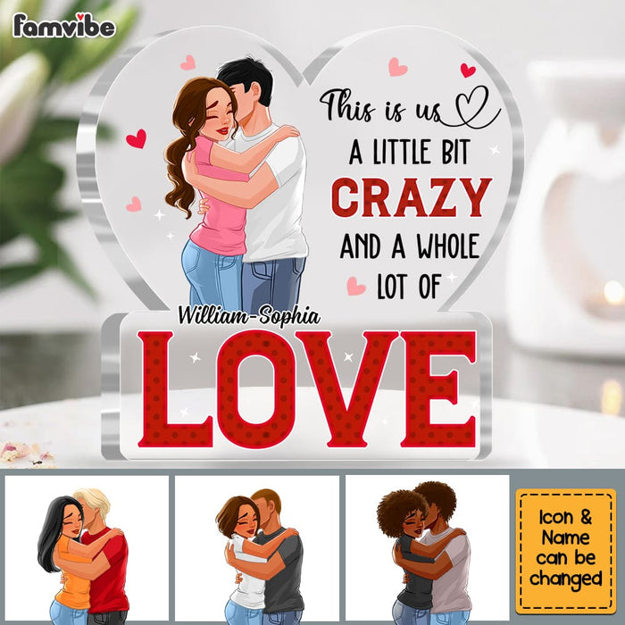 Personalized Gift For Him For Her Couple Whole Lot Of Love Plaque 22891 1