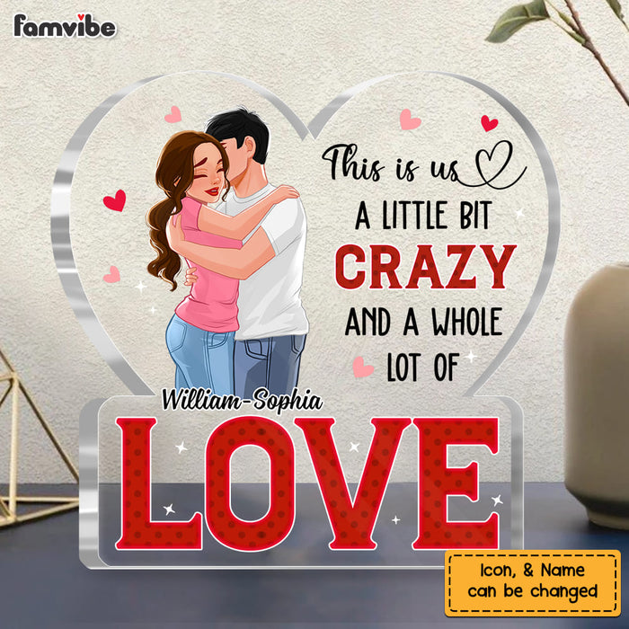 Personalized Gift For Him For Her Couple Whole Lot Of Love Plaque 22891 1