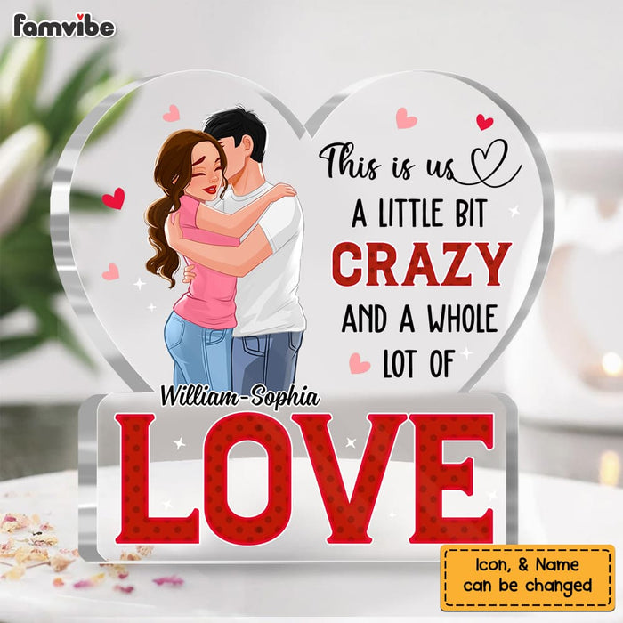 Personalized Gift For Him For Her Couple Whole Lot Of Love Plaque 22891 1