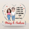 Personalized Gift For Him For Her Couple I Met You Plaque 22892 1