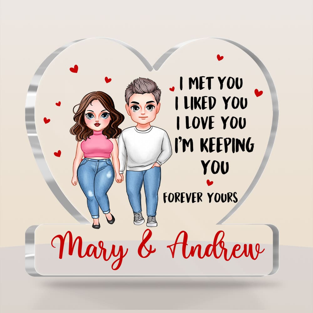 Personalized Gift For Him For Her Couple I Met You Plaque 22892 Primary Mockup