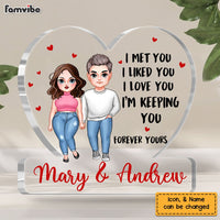 Personalized Gift For Him For Her Couple I Met You Plaque 22892 thumb 1