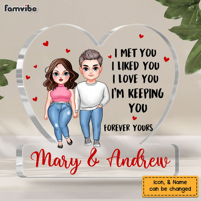 Personalized Gift For Him For Her Couple I Met You Plaque 22892 1