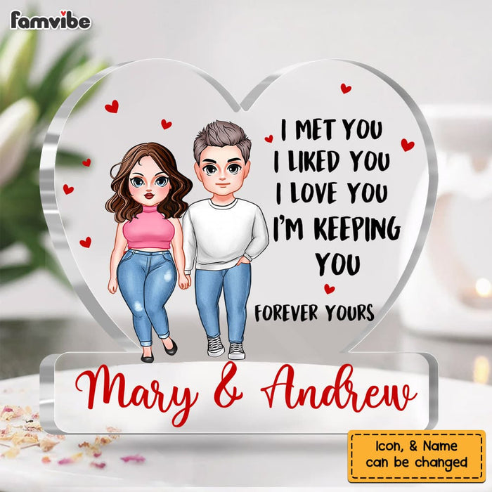 Personalized Gift For Him For Her Couple I Met You Plaque 22892 1