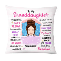 Personalized Granddaughter From Grandma I Hugged This Pillow 22894 thumb 1