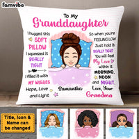 Personalized Granddaughter From Grandma I Hugged This Pillow 22894 thumb 1