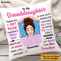 Personalized Granddaughter From Grandma I Hugged This Pillow 22894 thumb 1