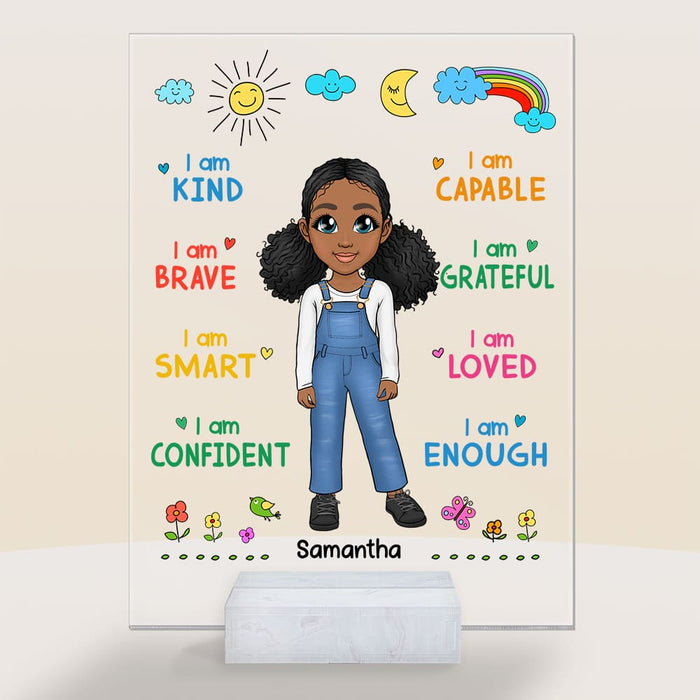 Personalized Gift For Granddaughter I Am Kind Acrylic Plaque 22819 1