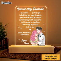 Personalized Couples You Are My Favorite Everything Plaque LED Lamp Night Light 22897 thumb 1