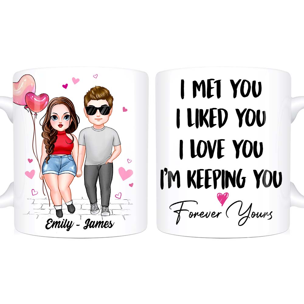 Personalized Couple Gift For Him For Her I Met You I Love You Mug 22900 Primary Mockup