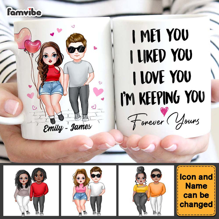 Personalized Couple Gift For Him For Her I Met You I Love You Mug 22900 1
