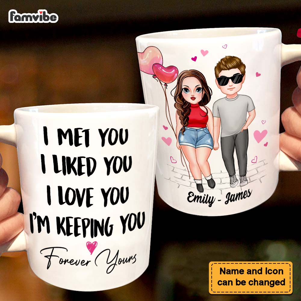 Personalized Couple Gift For Him For Her I Met You I Love You Mug 22900 Primary Mockup