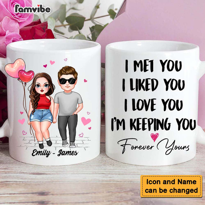 Personalized Couple Gift For Him For Her I Met You I Love You Mug 22900 1