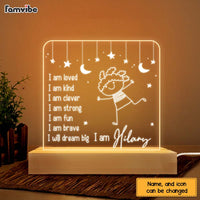 Personalized Affirmations Kids Night Plaque LED Lamp Night Light 22903 thumb 1